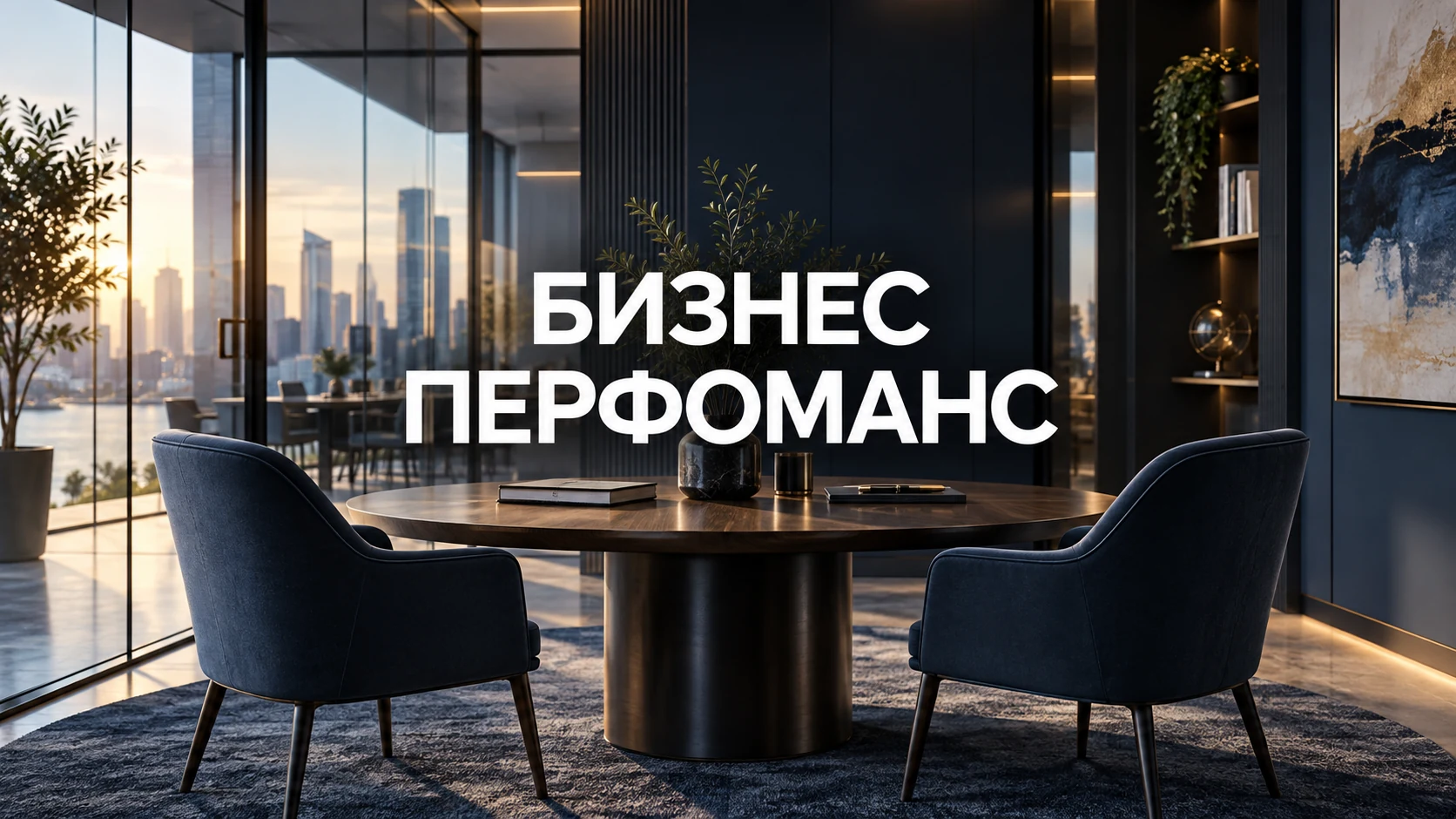 Концептуальная иллюстрация кейса Бизнес Перфоманс: переговорная для работы с кадровыми задачами